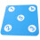 Hanging rubber disc for fence mounting, sky blue, 1 5