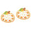 2pcs Pumpkin-shaped ceramic plate food container 4