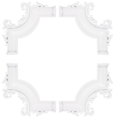 4 Corner Connectors for Decorative Ceiling Moldings Interior 1