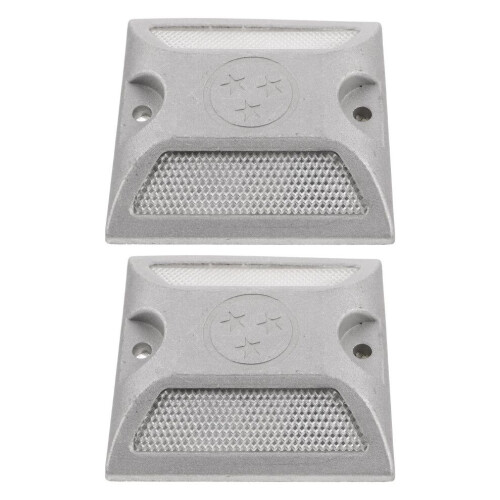 2 réflecteurs de marquage de pavage en aluminium moulé