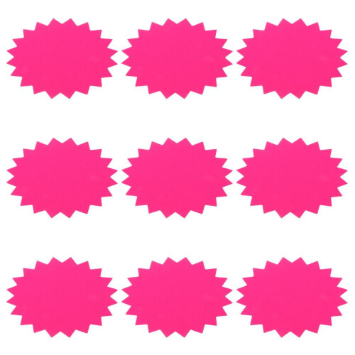 100 Blatt fluoreszierende Explosionsetiketten aus Werbepapier 1