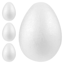4-teiliges Set aus Schaumstoffeiern zum Selberbasteln für die Osterdekoration