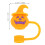 4 Halloween silicone straw caps for drinks 2