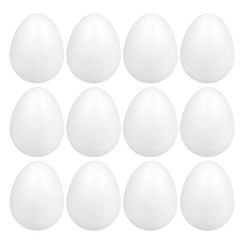 24 witte eieren voor knutselprojecten en 2