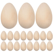 100 Mini-Eier aus Naturholz zum Selbermachen für Ostern
