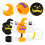 4 Halloween silicone straw caps for drinks 3