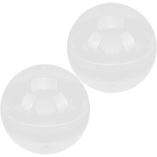 2 Kunststofföffner, kugelförmig, gedrehte Eierornamente