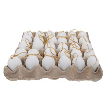 1 Set - weiße Eier, niedliche Anhänger, Party-