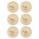 6 Halloween Skull Coasters with Heat Insulation 2