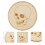 6 Halloween Skull Coasters with Heat Insulation 3