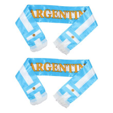 2 Stück Satin-Fußballstrickschal für Herren und Fußballspiele