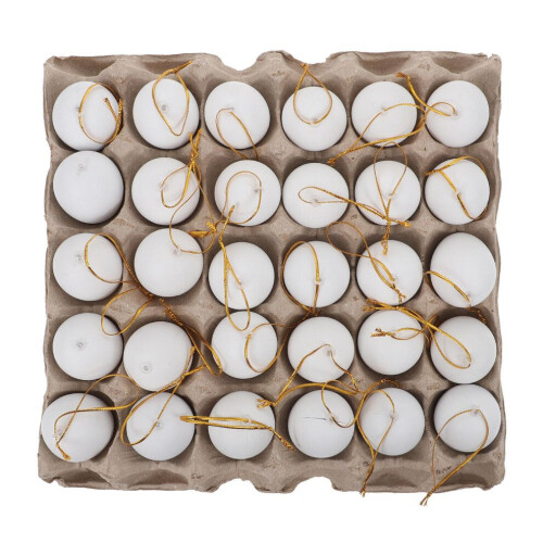 1 Set - weiße Eier, niedliche Anhänger, Party- 1