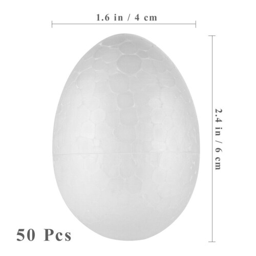 100 Eier, Eiformen, Eierdekorationen, 6 cm 1