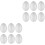 100 Eier, Eiformen, Eierdekorationen, 6 cm 4
