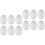100 Eier, Eiformen, Eierdekorationen, 6 cm 5