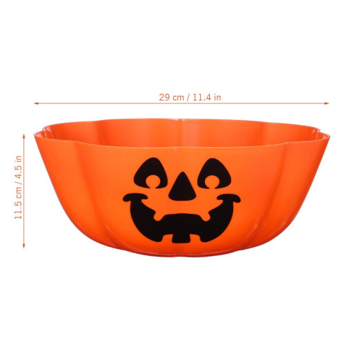 2 Stück Halloween-Kürbislampen-Obstteller/Salatschüssel 1
