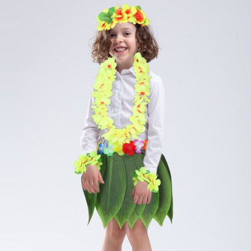 Jupe à feuilles ajustable - pour luau, plage, scène 2