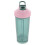 Shaker bottle for protein drinks, pre-workout, with wire whisk, green 1