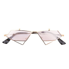 Gafas de sol con forma de hongo, irregulares, sin montura para mujeres y hombres