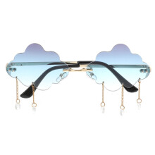 Worgeous - Gafas de sol colgantes con cápsula esférica transparente, señorita