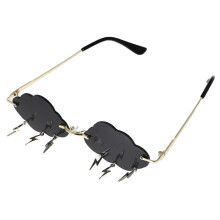 2 gafas de sol sin montura con forma de estrella
