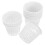 Set van 10 plastic plantenpotjes met netstructuur 1
