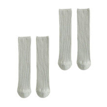 2 paires de bottines mi-hautes à double couture - gris uni - pour adultes et enfants