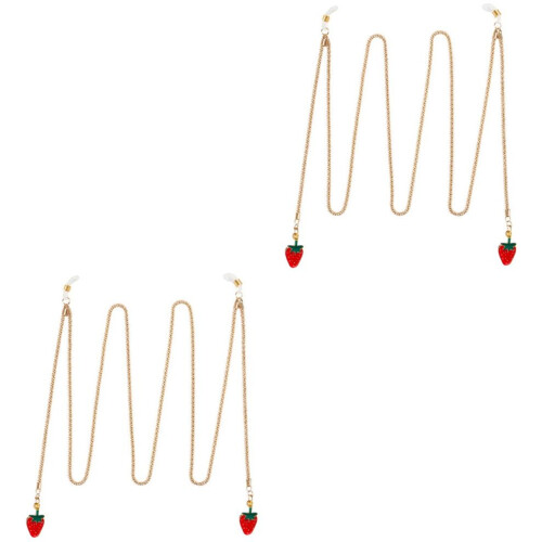Goldene Hawaii-Partygläser mit Kette, robust, 2 Stück 2