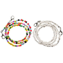 3. Brillenband mit Perlen, Maskenhalter, rutschfeste Brillenkette