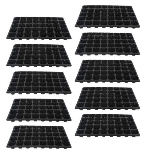 10 40-zaaitrays met tray voor de tuin,