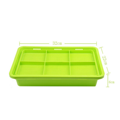 Dubbellaagse kiemschaal van PP-hars, 32x22 cm, groen 1
