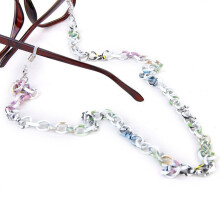 70 cm langes Brillenband aus Aluminium mit rutschfester Halskette, mehrfarbig