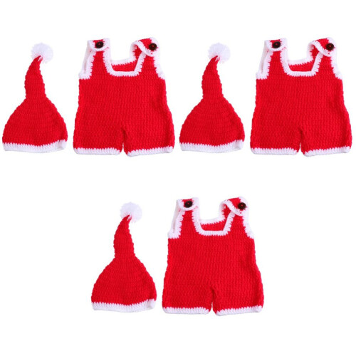 3 set stickade julmössor för nyfödda pojkar 2