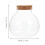 Miniväxthusterrarium glasflaska transparent 3 2