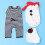 3-delat långärmat jumpsuitset med snögubbehatt 2