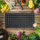 10 seedling trays, 128 mm, black plastic, 80 g 5