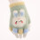 1 paar kattenhandschoenen, groene polyester 5