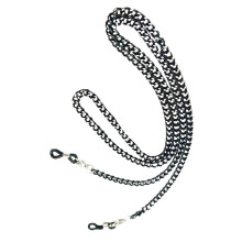 1 Maskenhalter mit Brillenband, Aluminium,
