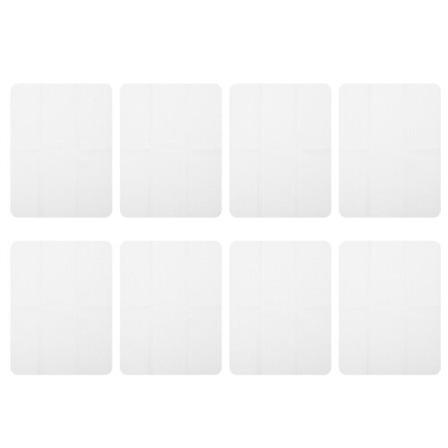 8 witte polyester schoonmaakdoekjes voor brillen