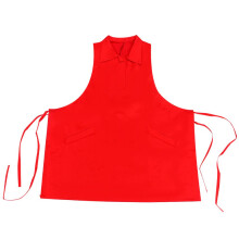 Schutzkleidung für Friseursalons, ärmellos, rot, 1 Set