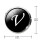 Glass cufflinks with a V for men 2
