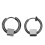 2-piece punk style drop earrings 2