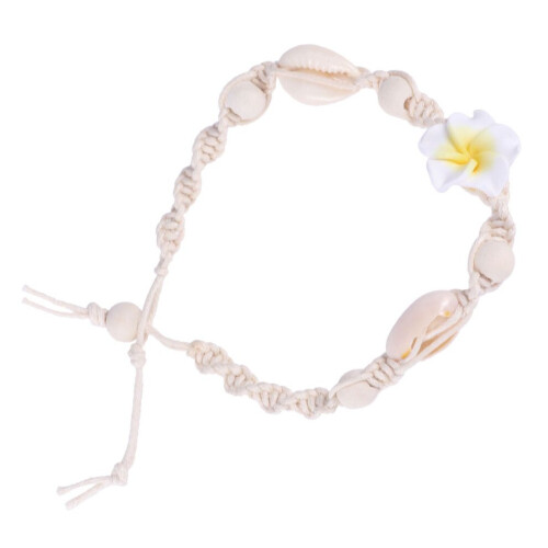 Women's anklet with Hawaiian beads, adjustable