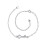 silver anklet with key pendant extension chain 1