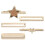 Klockarmbandshänge Stjärnleopardring Ornament Set 4
