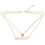 Collier pendentif en acrylique, collier à deux rangs, or bébé 2