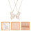 Reloj infantil con conjunto de collar y pulsera para 3