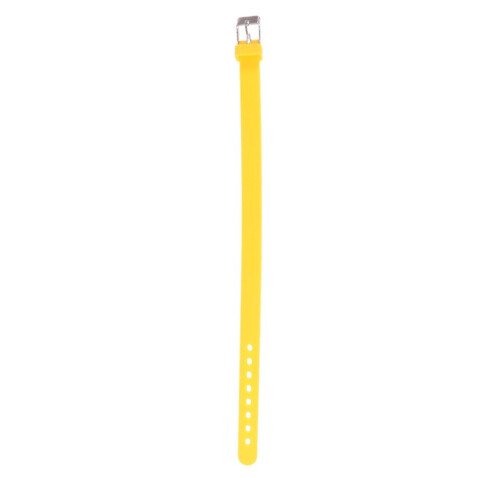 Solid yellow silicone bracelet for children 1