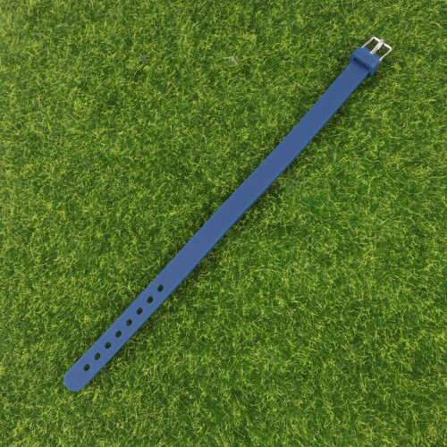 Solid dark blue silicone bracelet for children 2