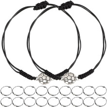 20 bracelets tressés ajustables pour bijoux de sport